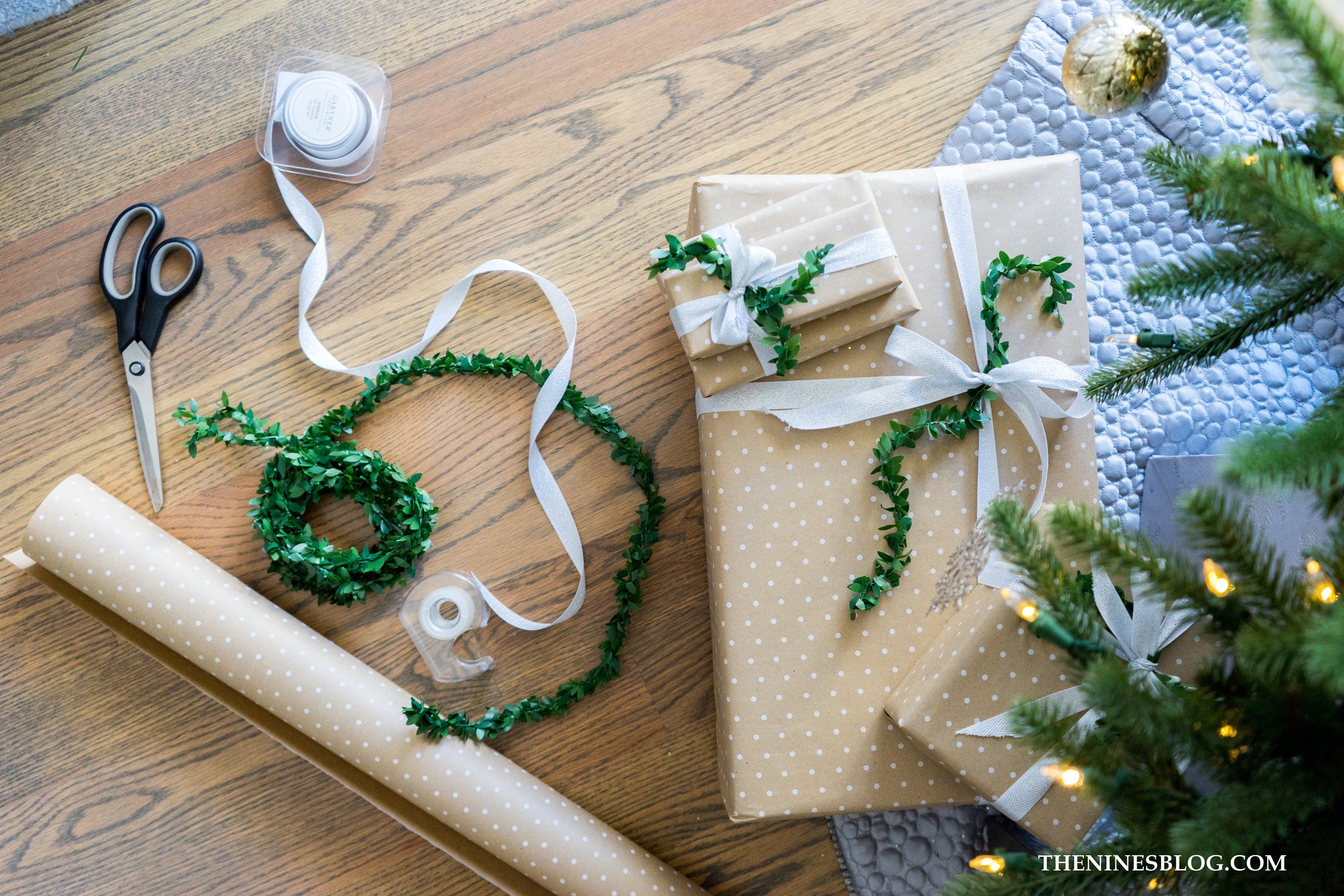 Easy Gift Wrap - TheNinesBlog.com : A Boston Blog